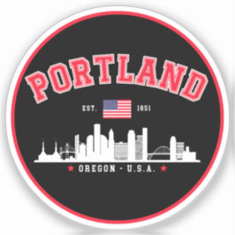 Pegatina Portland Modern Skyline city