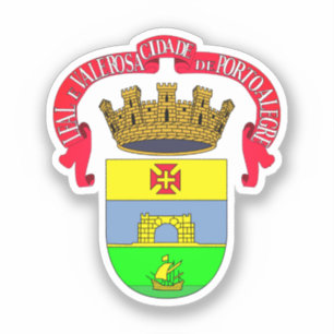 Pegatina Porto Alegre (Sello de la ciudad) - BRASIL