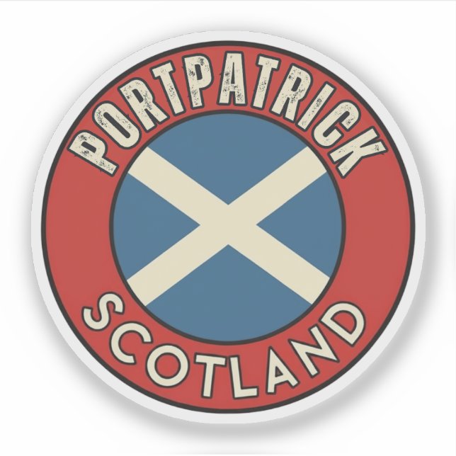 Pegatina Portpatrick, Escocia (Anverso)