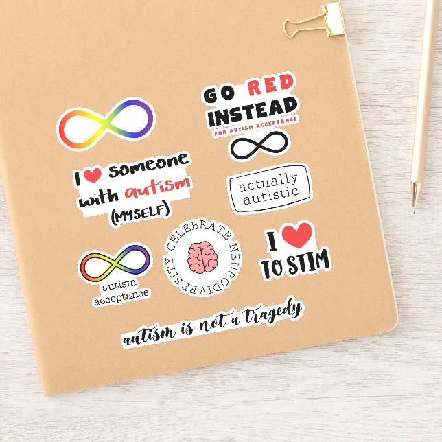 Pegatina Posibilidad de autismo autista (Cuaderno)