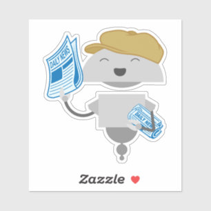 Pegatina Postal de Mia