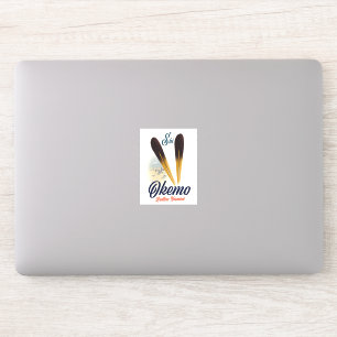 Pegatina Poster de esquí Okemo Ludlow Vermont