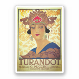 Pegatina Poster de Turandot - Giacomo Puccini