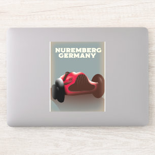 Pegatina Póster de viaje a Nuremberg Alemania