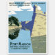 Pegatina Poster de Viajes Vintage que muestra Fort Marion (Anverso)