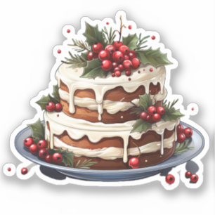 Pegatina postre navidad