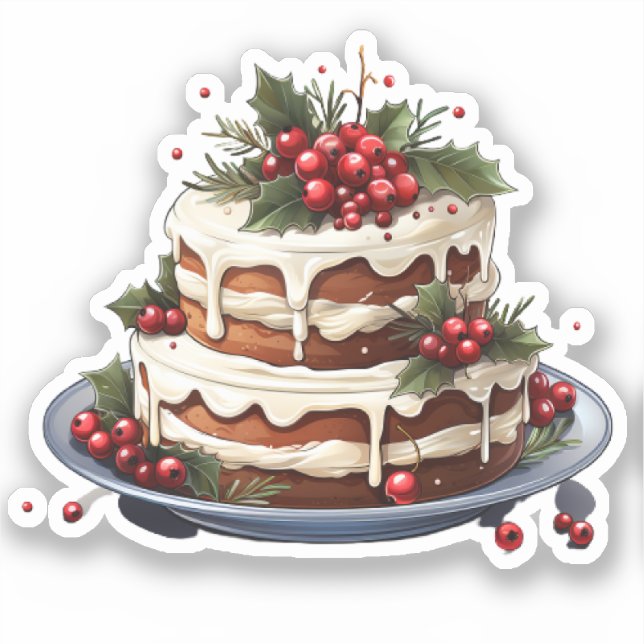 Pegatina postre navidad (Anverso)