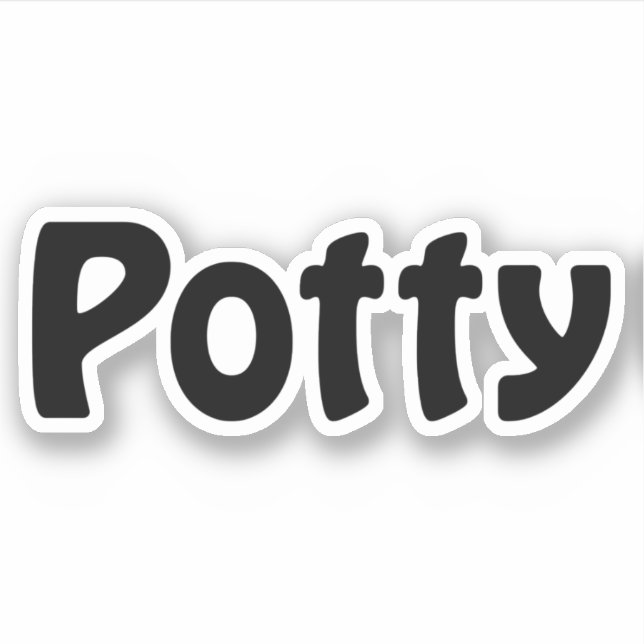 Pegatina Potty (Anverso)