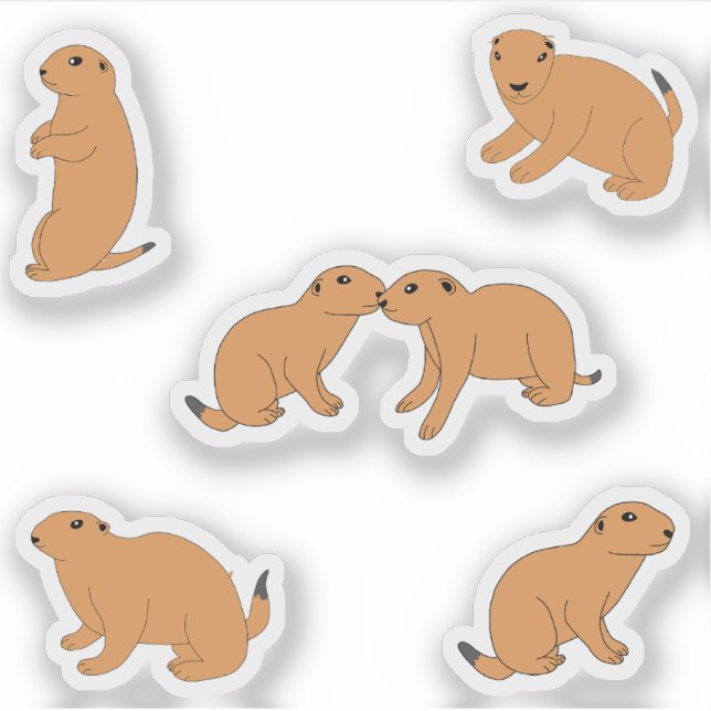 Pegatina Prairie Dogs (Anverso)
