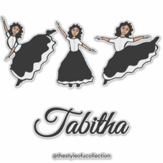 Pegatina Praise Dancer BW #2 Sticker