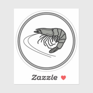 Pegatina Prawn Colección de caza de cangrejo de