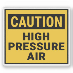 Pegatina Precaución de aire de alta presión
