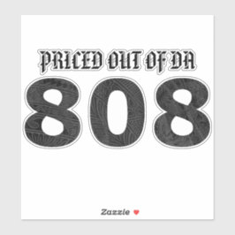 Pegatina PRECIO DE DA 808 Gris negro tibal