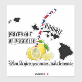 Pegatina PRECIO DE PARADISE LEMONADE HI Flag Straw