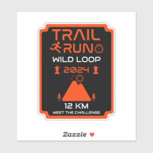 Pegatina Premio a la competencia de Trail Run