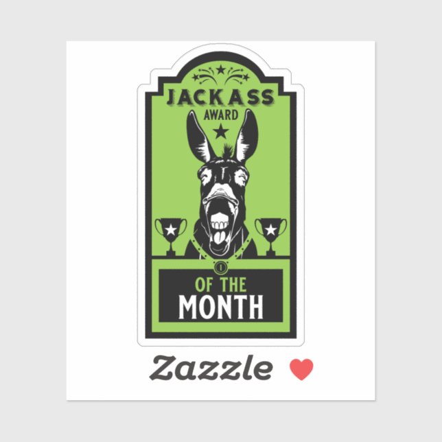 Pegatina Premio Jackass (Hoja)