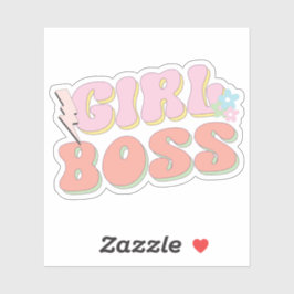 Pegatina Preppy Aesthetic Chica Boss