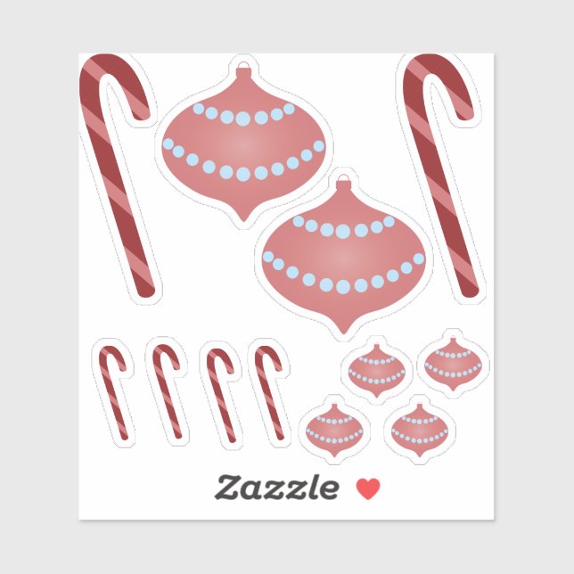 Pegatina Preppy Christmas (Hoja)