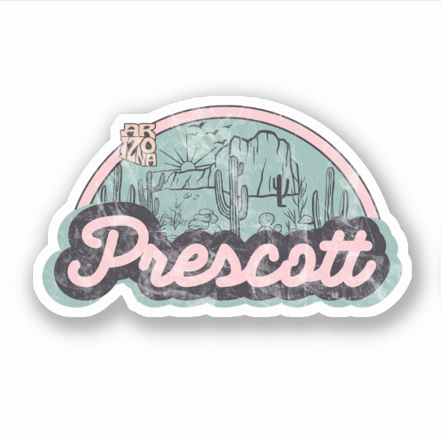Pegatina Prescott, Arizona  (Anverso)