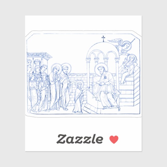 Pegatina Presentación de la Santísima Virgen María (Hoja)