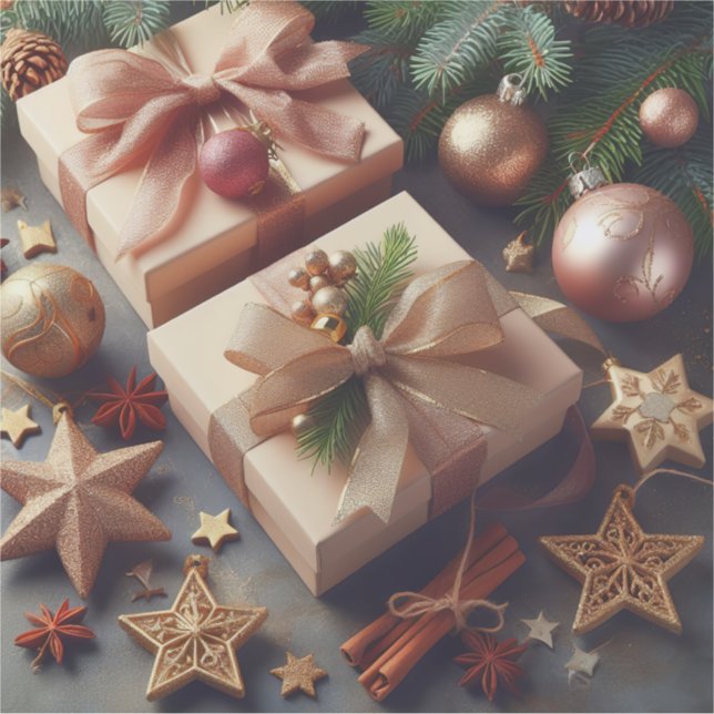 Pegatina Presentaciones y ornamentos de Navidad (Anverso)