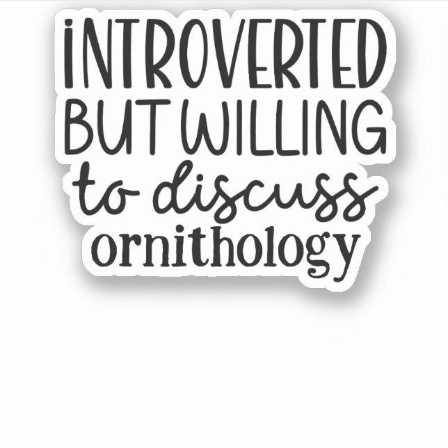 Pegatina Presentado pero dispuesto a discutir (Anverso)