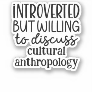 Pegatina Presentado pero dispuesto a discutir