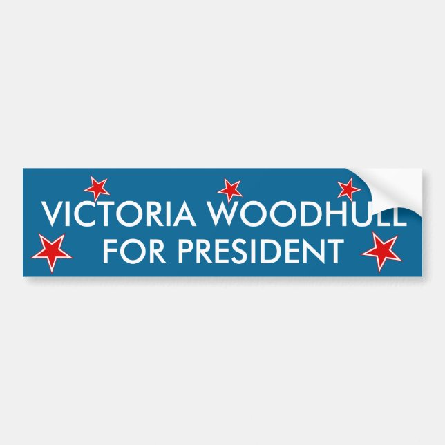 Pegatina presidencial: Victoria Woodhuull (Frente)