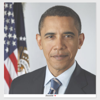 Pegatina Presidente estadounidense Barack Obama en la Casa 