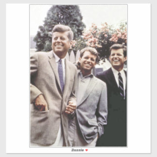 Pegatina Presidente estadounidense John Kennedy & Robert & 