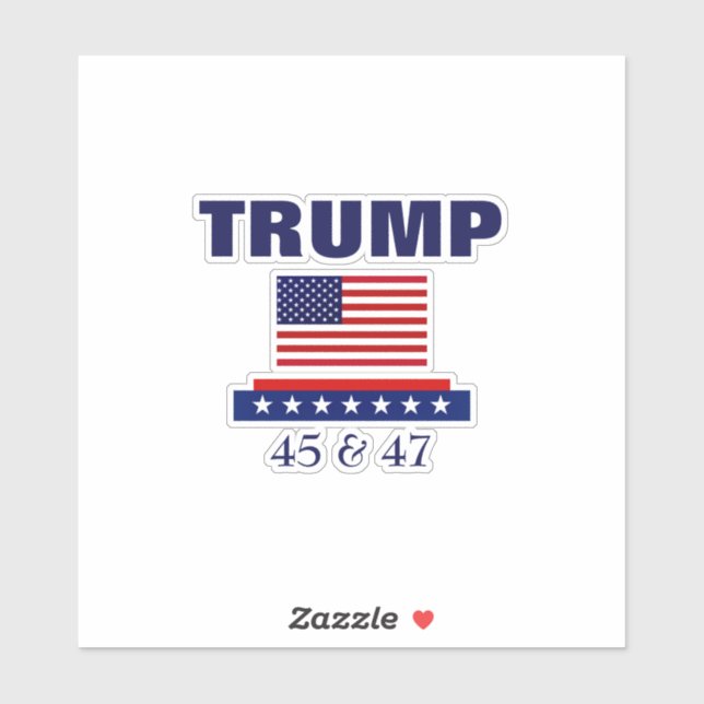 PEGATINA PRESIDENTE TRUMP (Hoja)