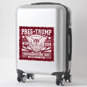 Pegatina Presidente Trump Ganó 2024