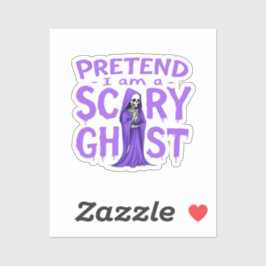 Pegatina Pretende que soy un fantasma aterrador - Halloween