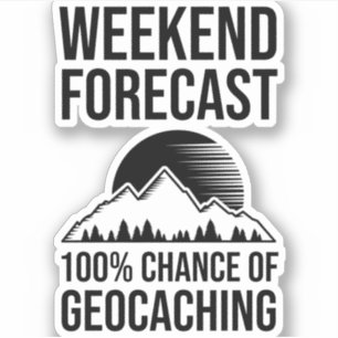Pegatina Previsión de fin de semana - 100% de posibilidades