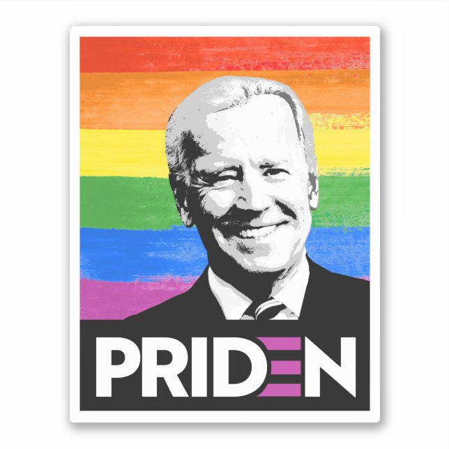 PEGATINA PRIDEN JOE BIDEN (Anverso)