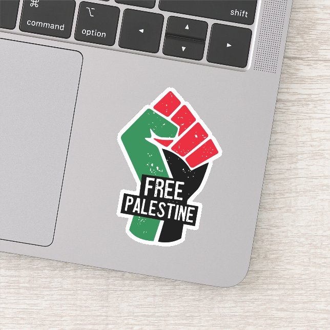 Pegatina Prima Palestina Libre (Detalle)