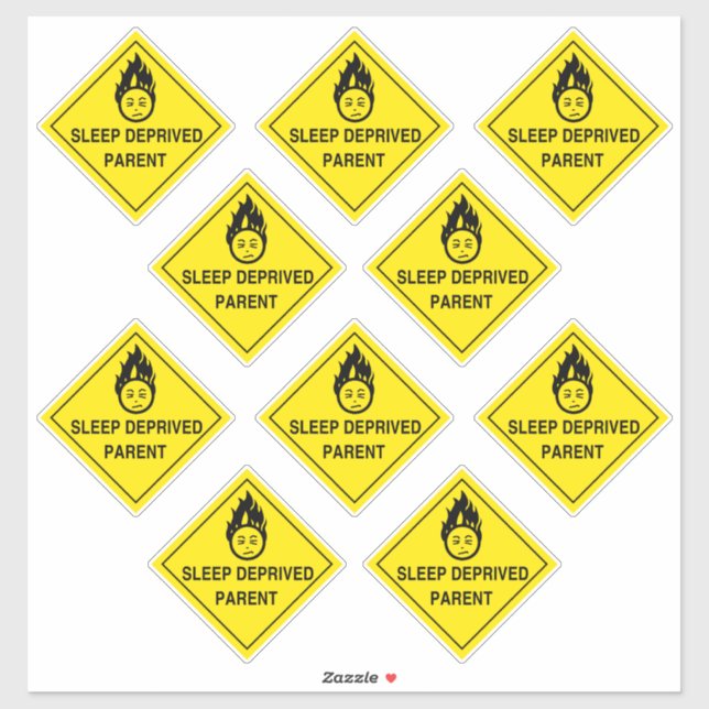 Pegatina Primario privado de sueño (Hoja)