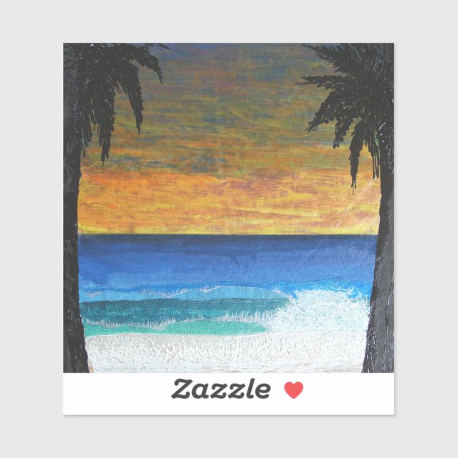 Pegatina Primer amanecer (Hoja)