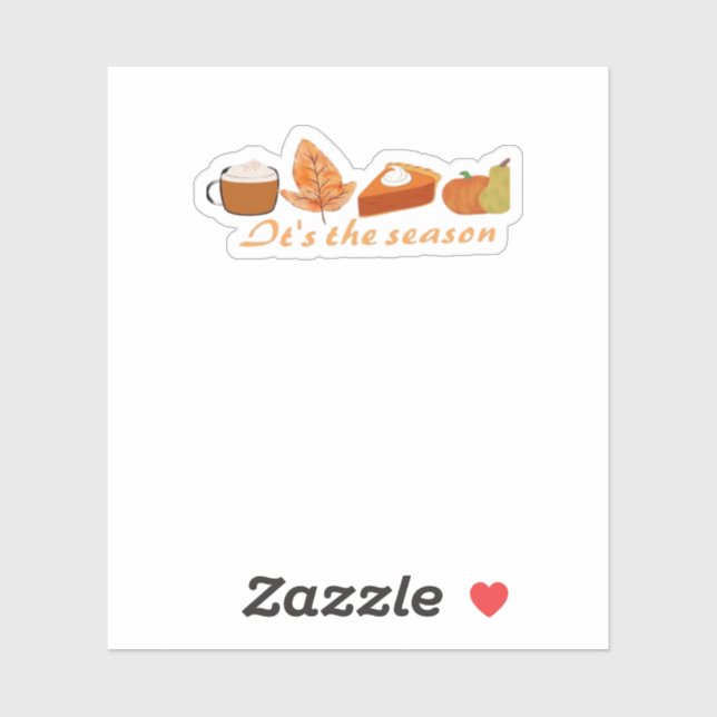 Pegatina Primer Día De Otoño (Hoja)