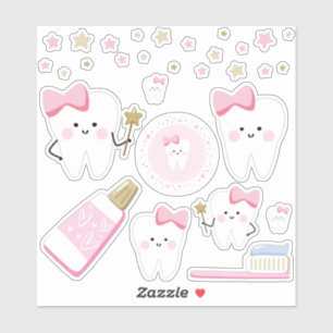 Pegatina Primer guion de bebé dental o decoración de Fiesta