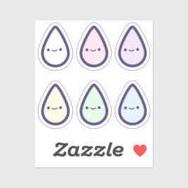 Pegatina Primer periodo de goteo sanguíneo de arcoiris