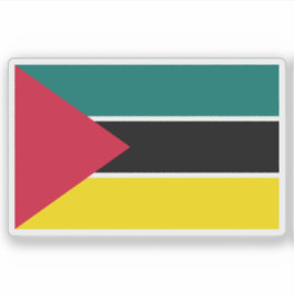 Pegatina Primera bandera de Mozambique (1974-1975)