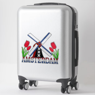 Pegatina Primera vez en Ámsterdam Países Bajos