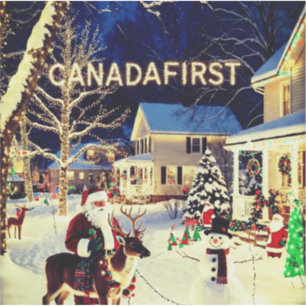 PEGATINA PRIMERO CANADÁ NAVIDAD
