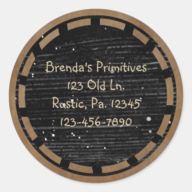 Pegatina Primitive Wood Look (Anverso)