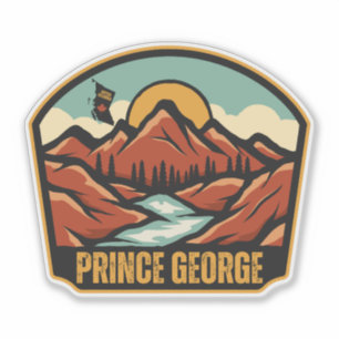Pegatina Prince George, Columbia Británica