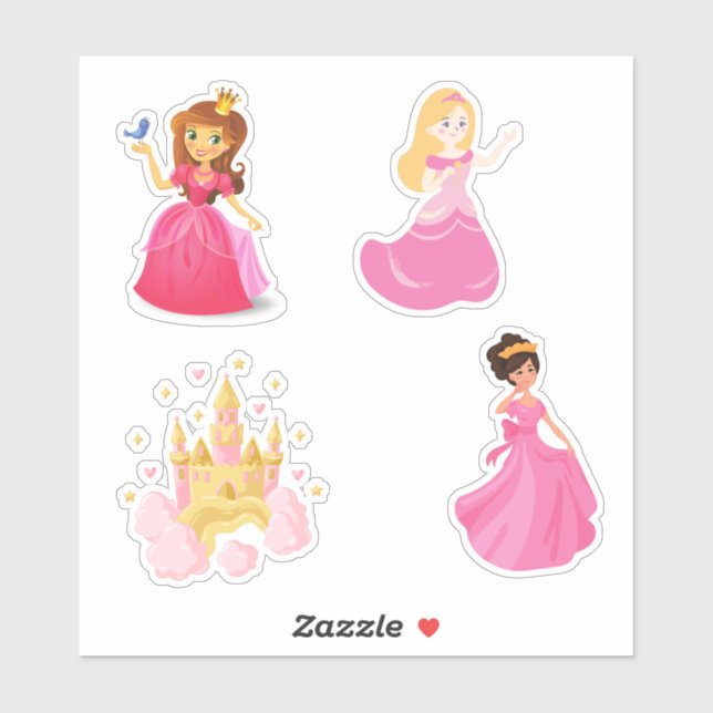 Pegatina Princesa (Hoja)