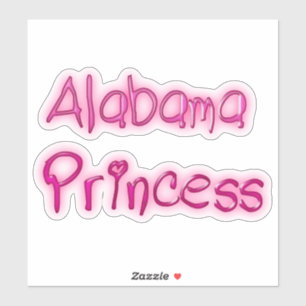 Pegatina Princesa de Alabama