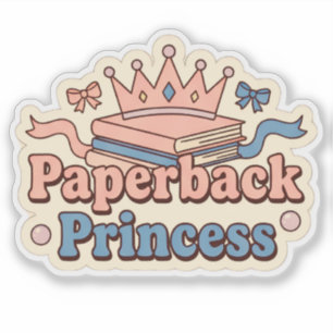 Pegatina Princesa de bolsillo - amante de los libros leyend