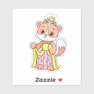Pegatina Princesa de gato